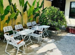 Trọn Bộ Bàn Ghế Xếp Trắng Giá Sỉ