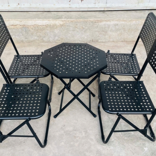 Bộ Bàn Ghế Đen (Bàn Lục Giác)